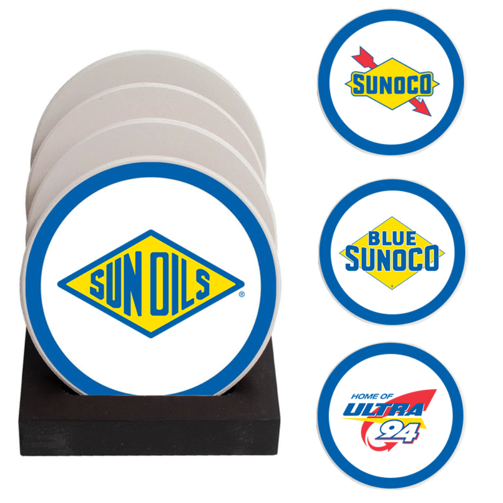 Sunoco Ceramic Coaster Set - 4pc