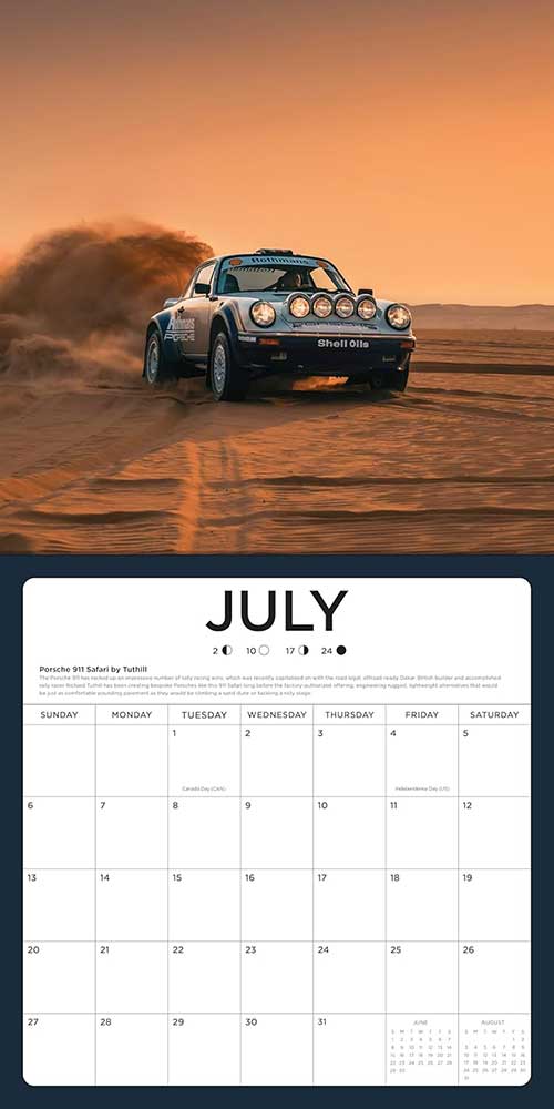 2025 Super Cars Calendar