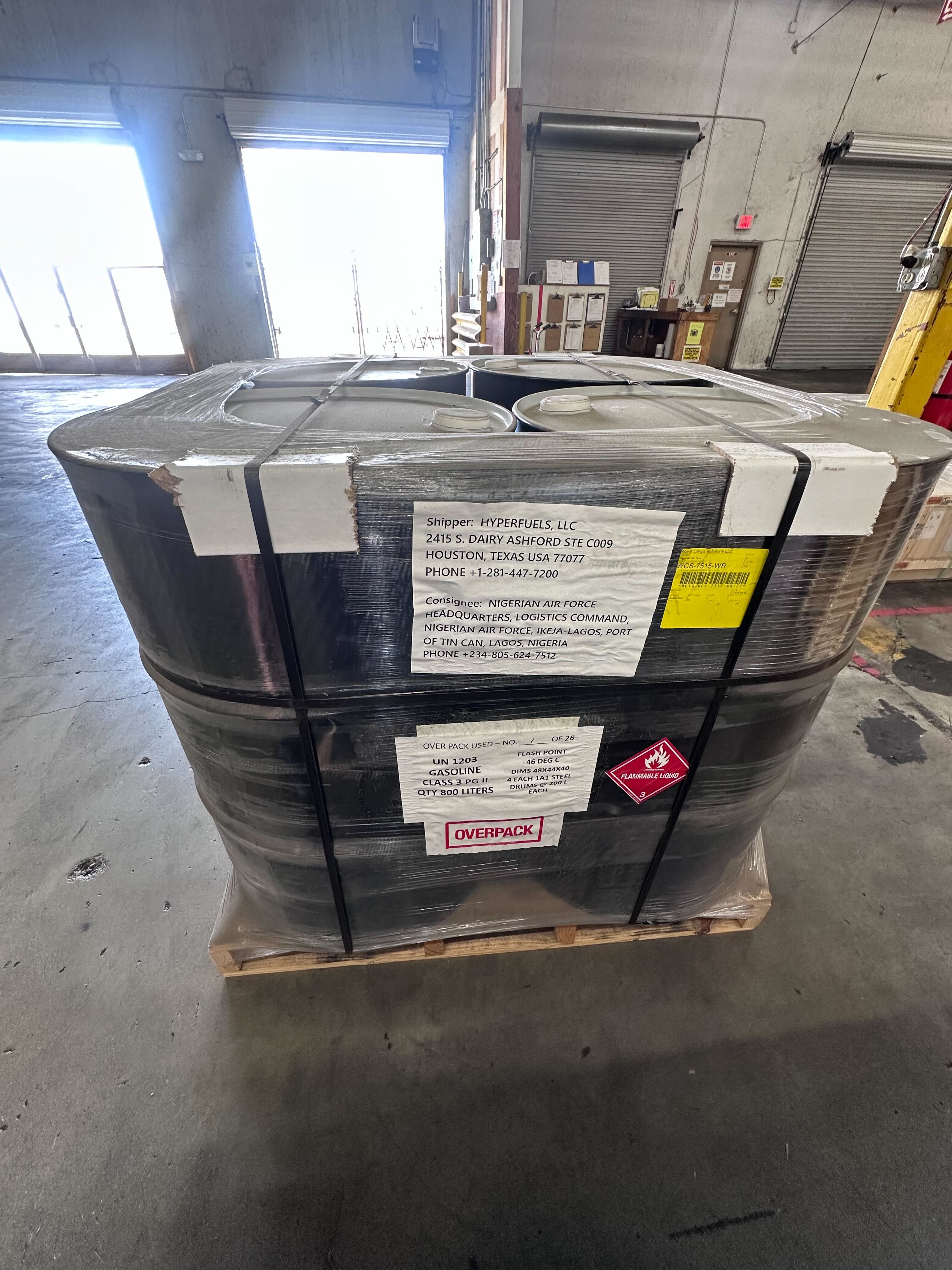 COURT SALE: 100 Low Lead, Steel Drum, 4 Drums on a pallet