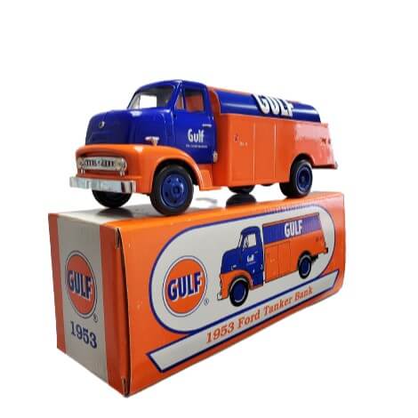 Gulf 1953 Ford Tanker Die-Cast Coin Bank
