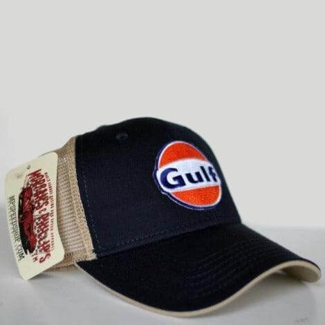 Gulf Trucker Cap - Navy & Tan